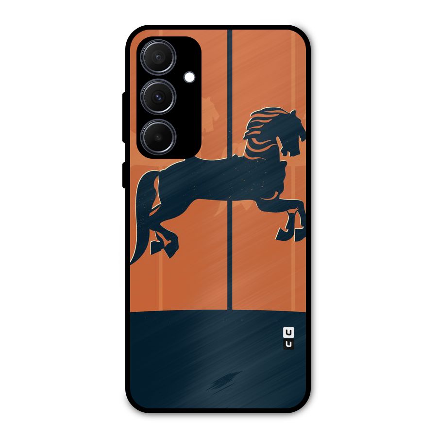 Horse Metal Back Case for Galaxy A35