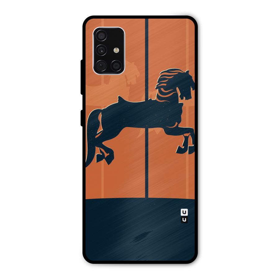 Horse Metal Back Case for Galaxy A51