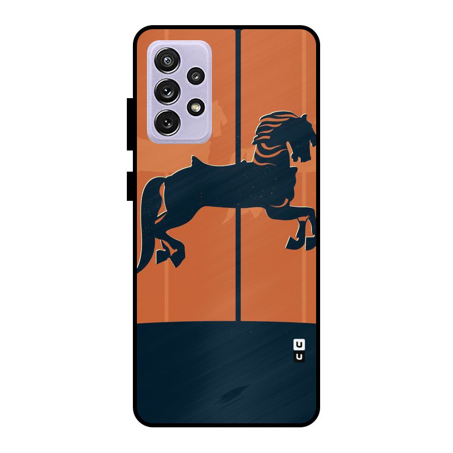 Horse Metal Back Case for Galaxy A72