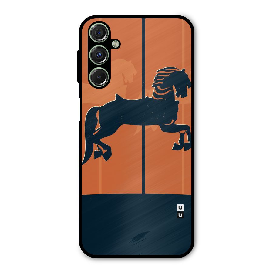 Horse Metal Back Case for Galaxy F34