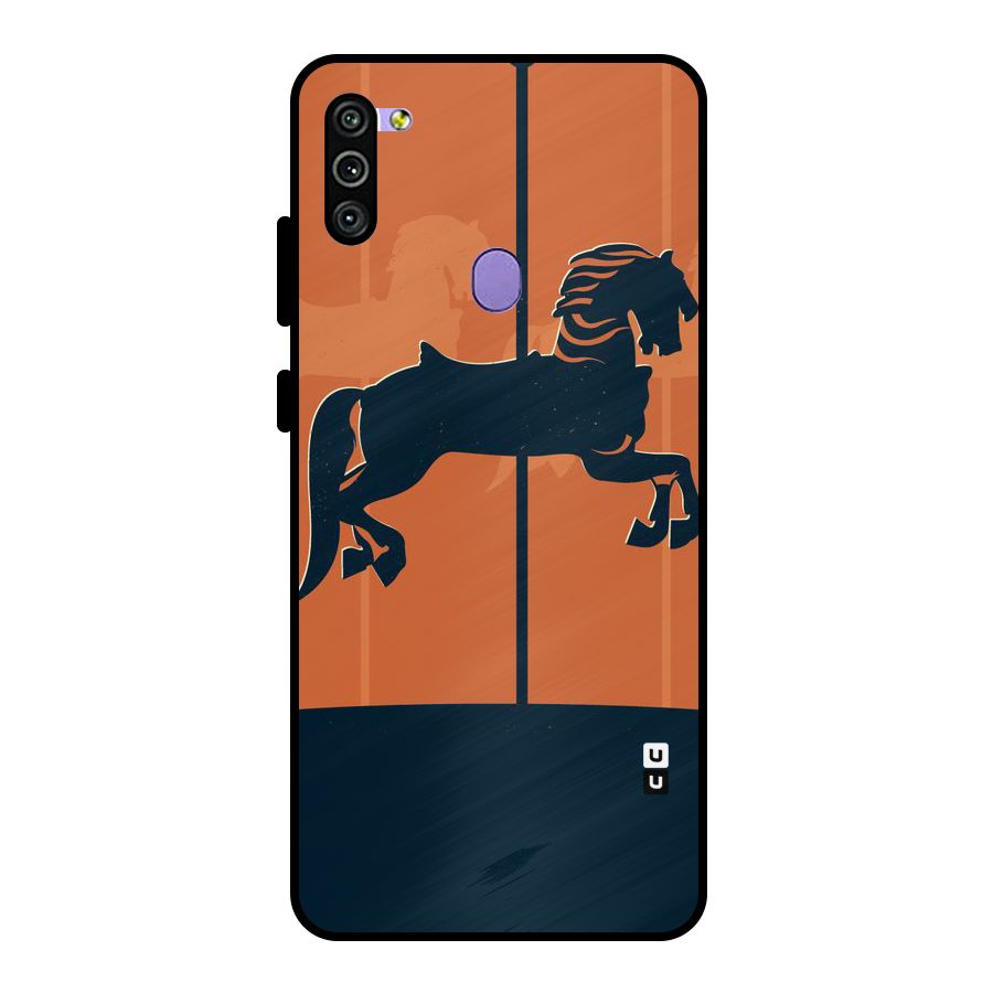 Horse Metal Back Case for Galaxy M11