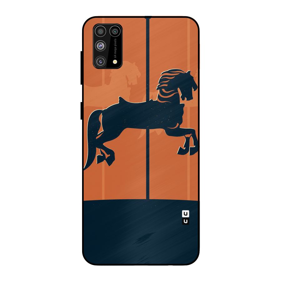 Horse Metal Back Case for Galaxy M31