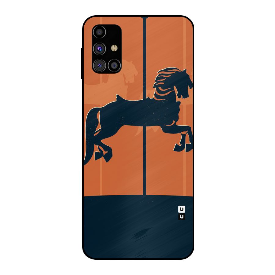 Horse Metal Back Case for Galaxy M31s