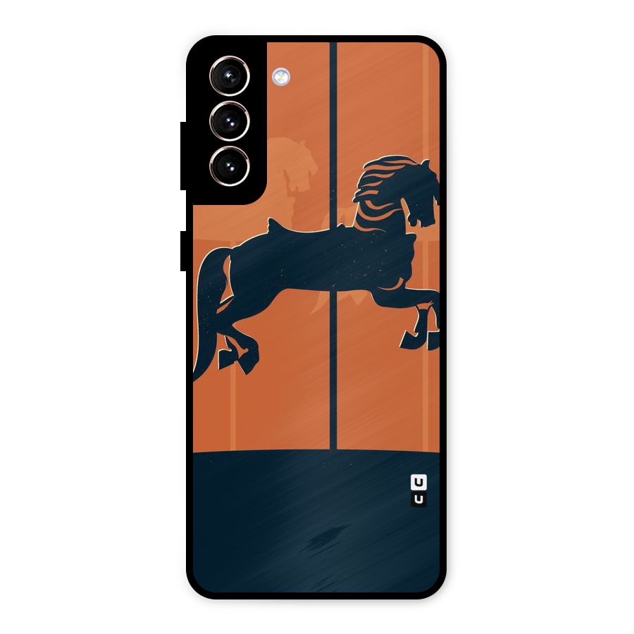 Horse Metal Back Case for Galaxy S21 Plus