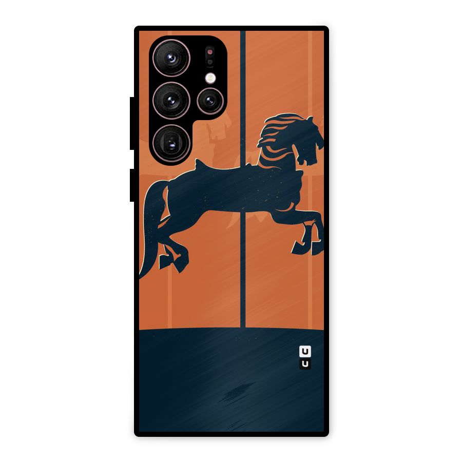 Horse Metal Back Case for Galaxy S22 Ultra 5G