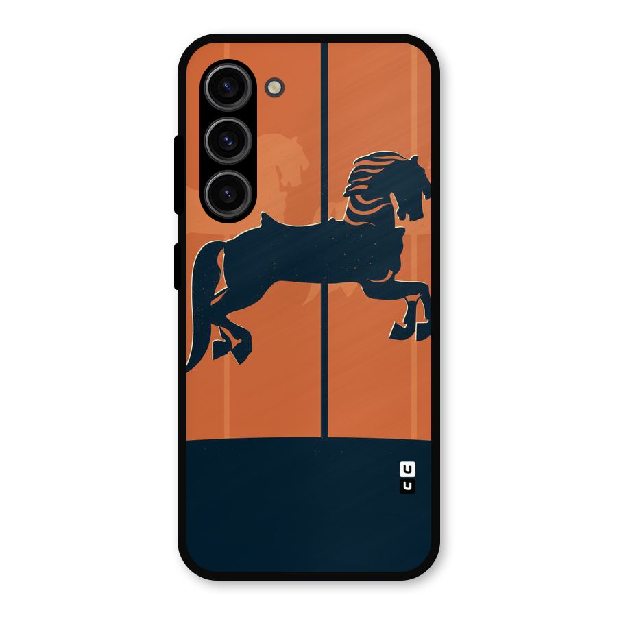 Horse Metal Back Case for Galaxy S23