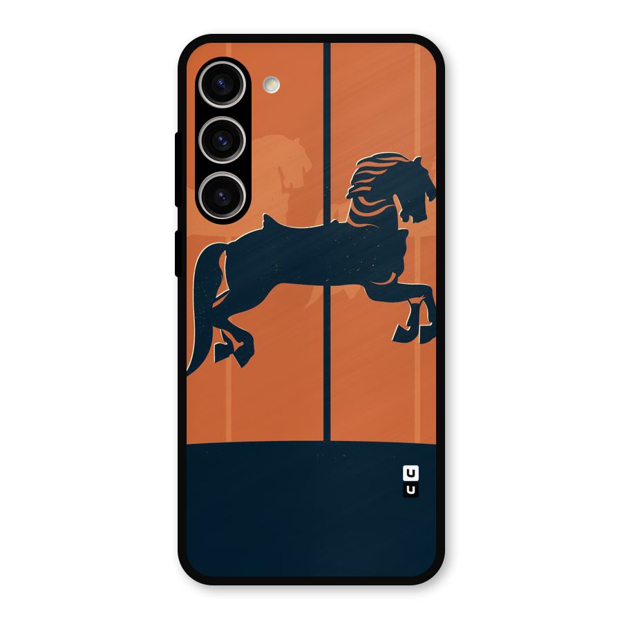 Horse Metal Back Case for Galaxy S23 Plus