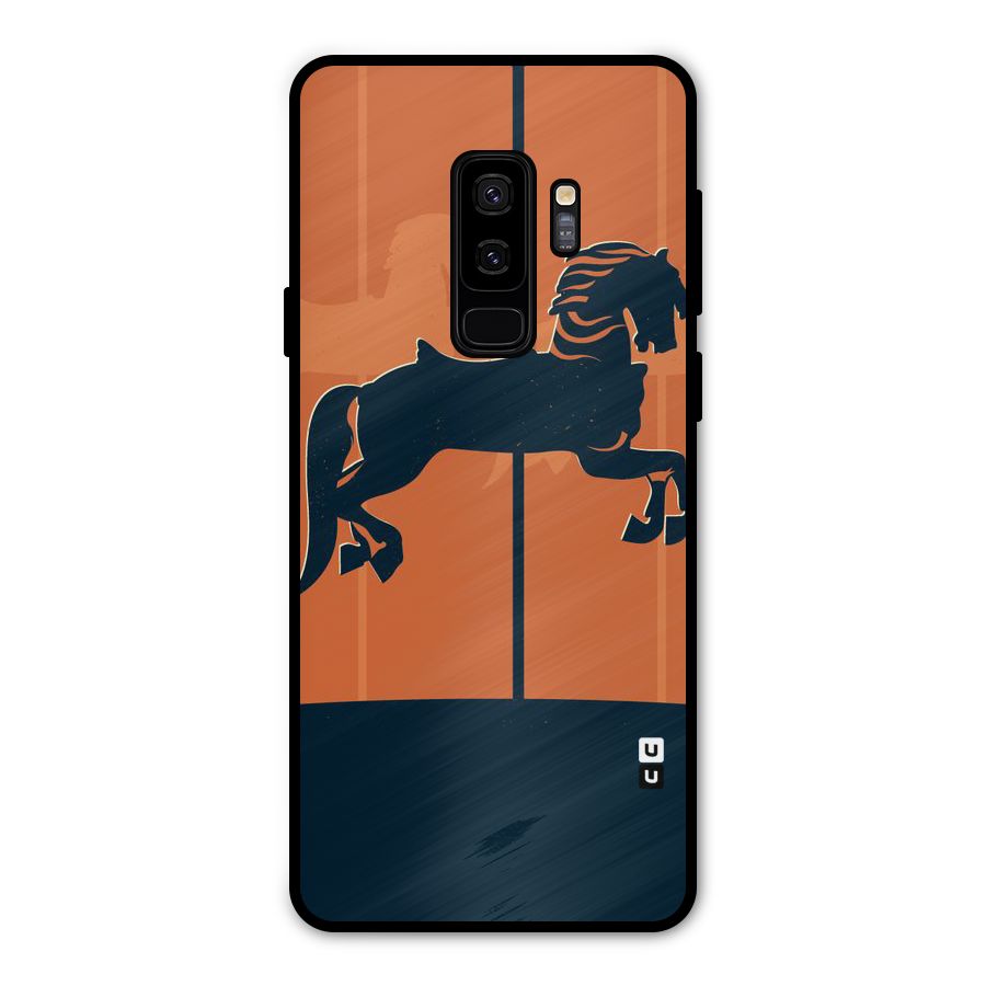 Horse Metal Back Case for Galaxy S9 Plus