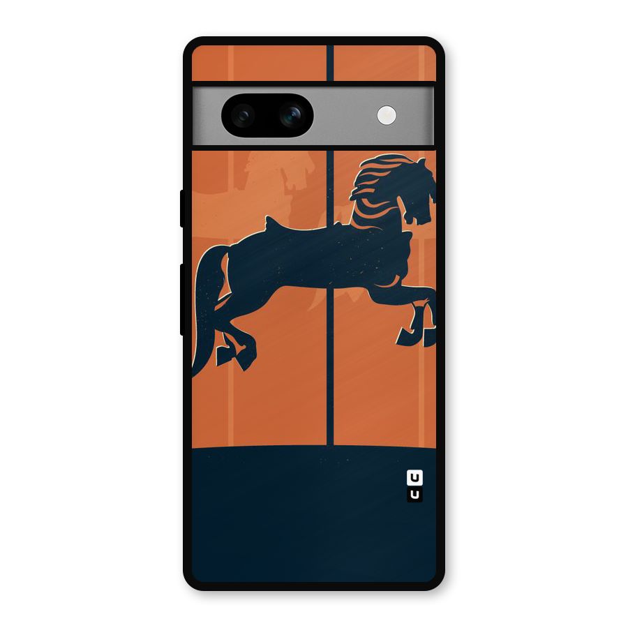 Horse Metal Back Case for Google Pixel 7a