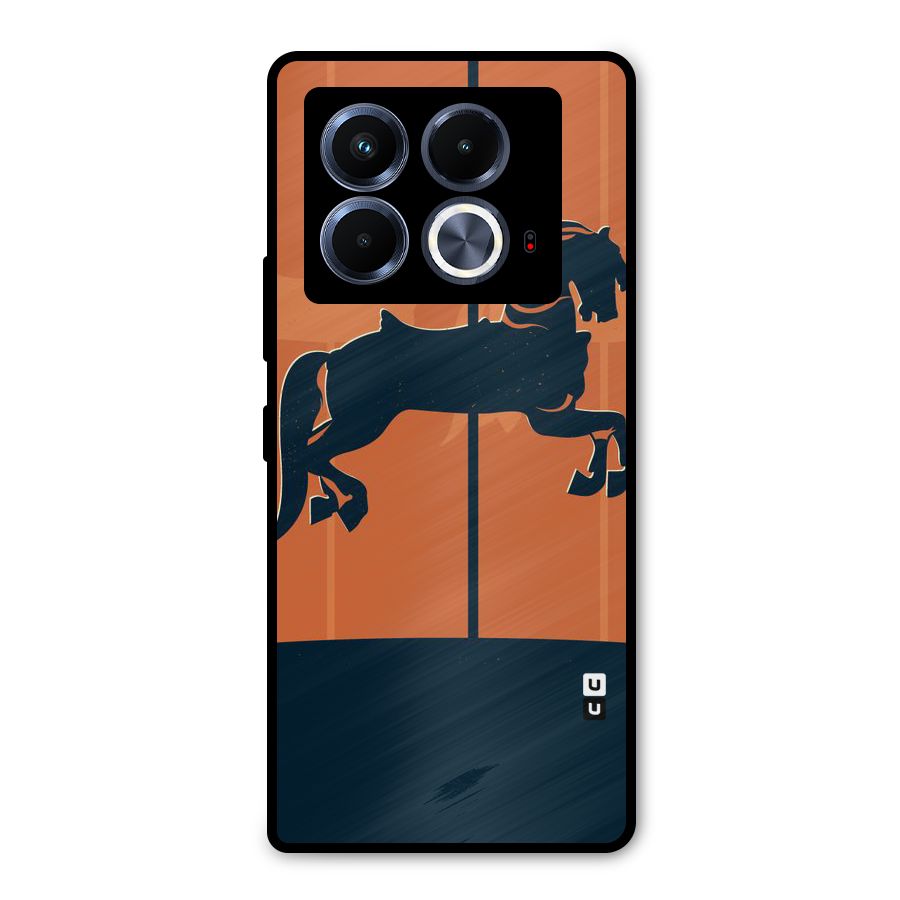 Horse Metal Back Case for Infinix Note 40 5G