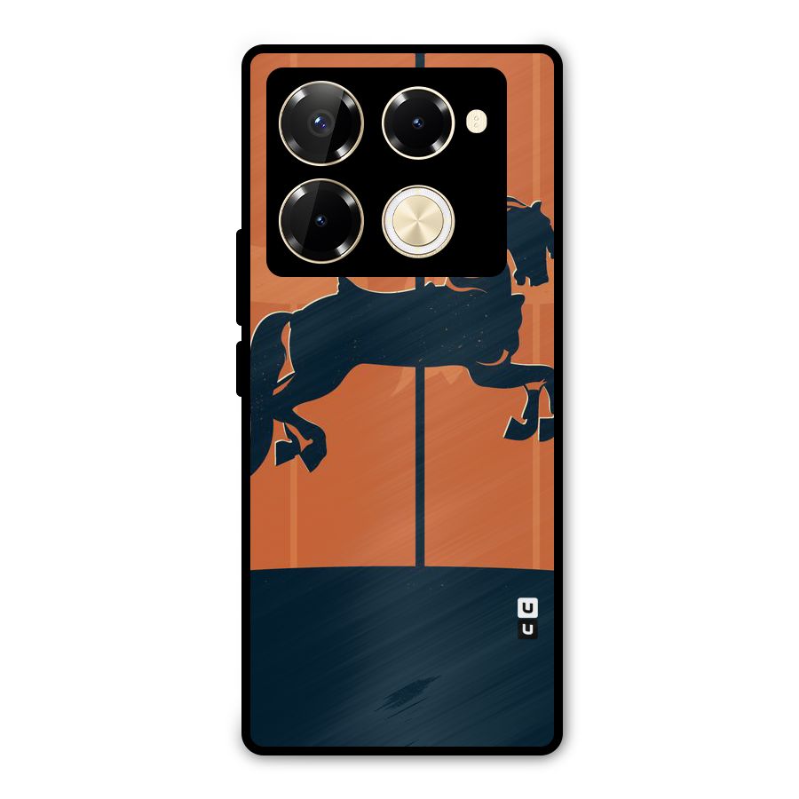 Horse Metal Back Case for Infinix Note 40 Pro