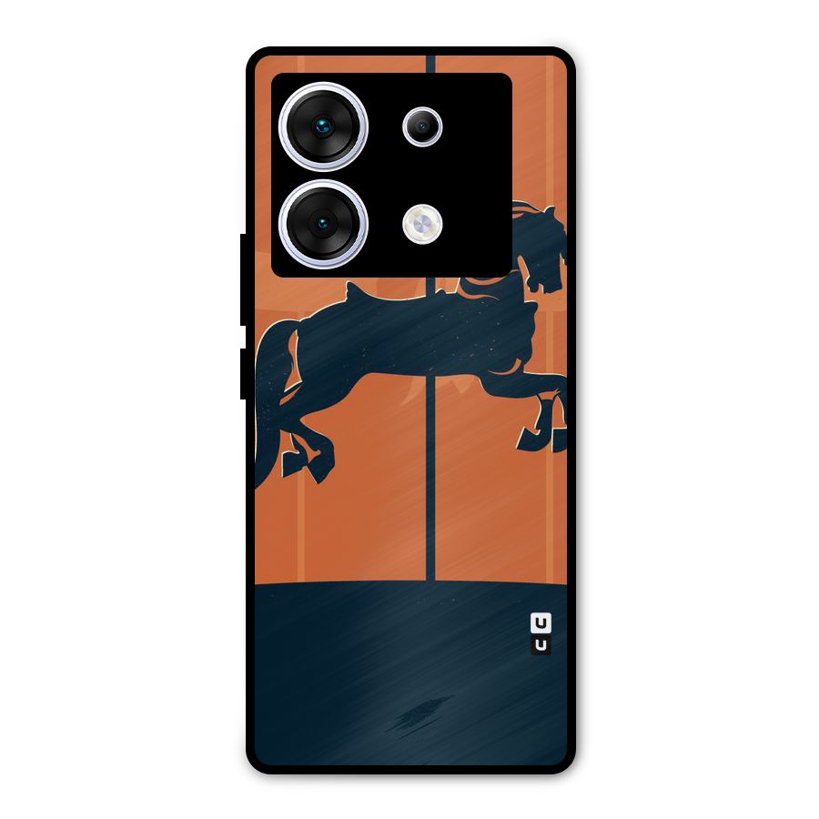 Horse Metal Back Case for Infinix Zero 30 5G