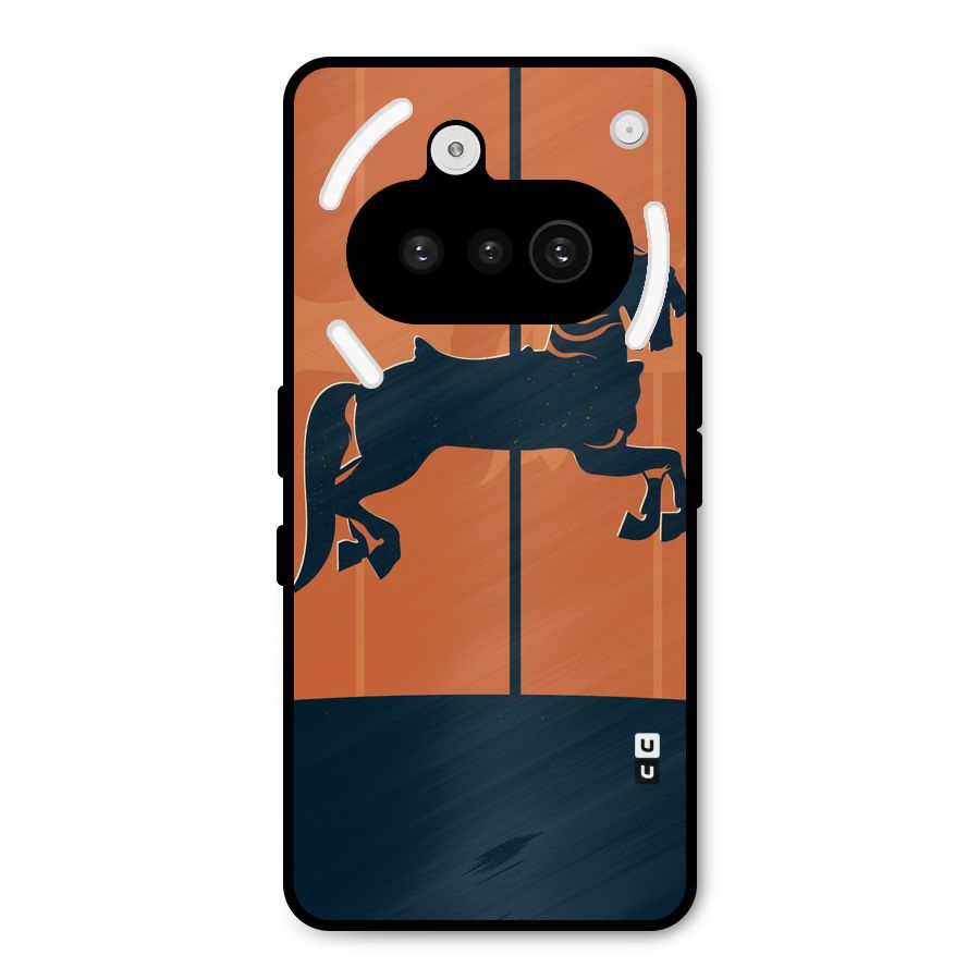 Horse Metal Back Case for Nothing Phone 3a