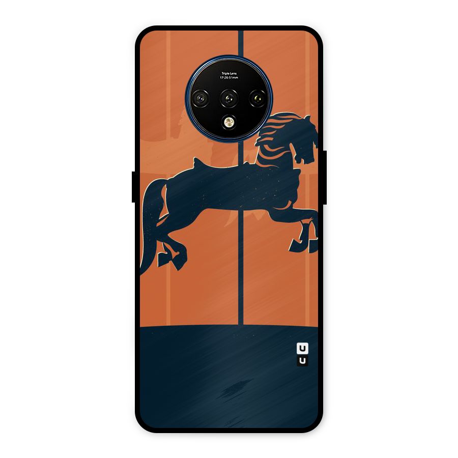 Horse Metal Back Case for OnePlus 7T