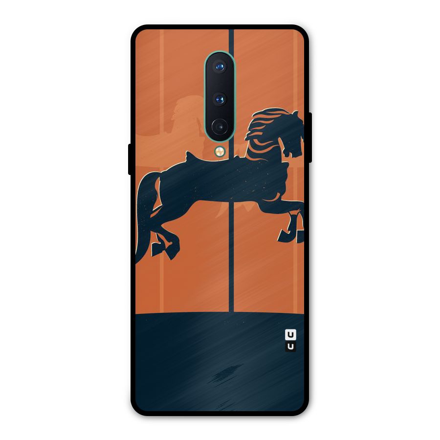Horse Metal Back Case for OnePlus 8