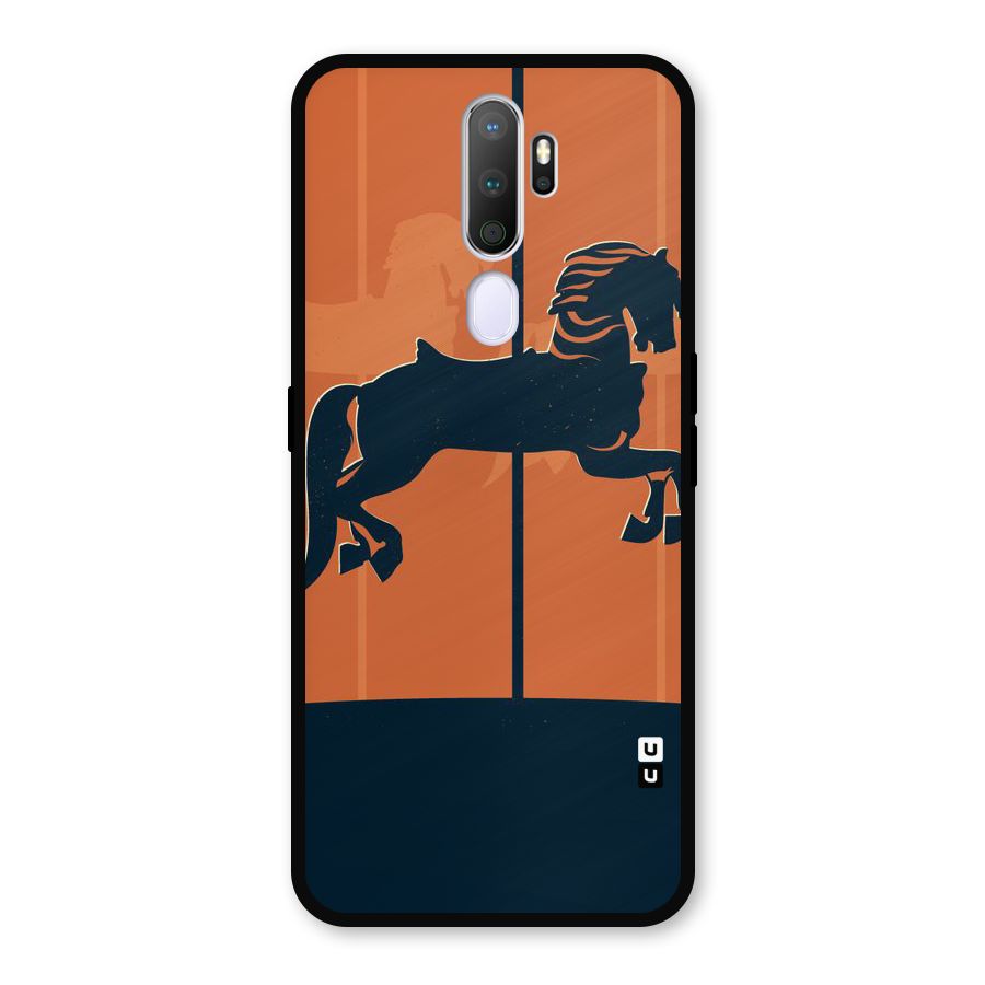 Horse Metal Back Case for Oppo A9 (2020)
