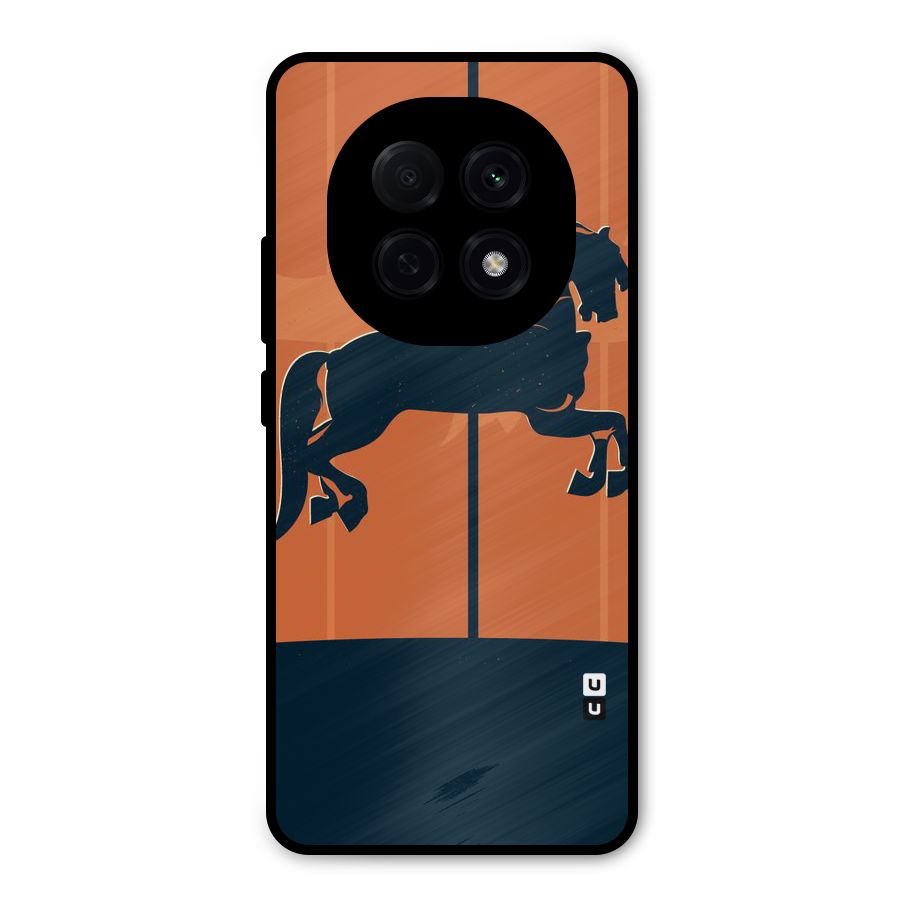 Horse Metal Back Case for Oppo F29 Pro