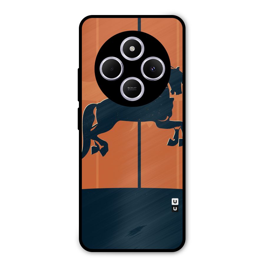 Horse Metal Back Case for Poco M7