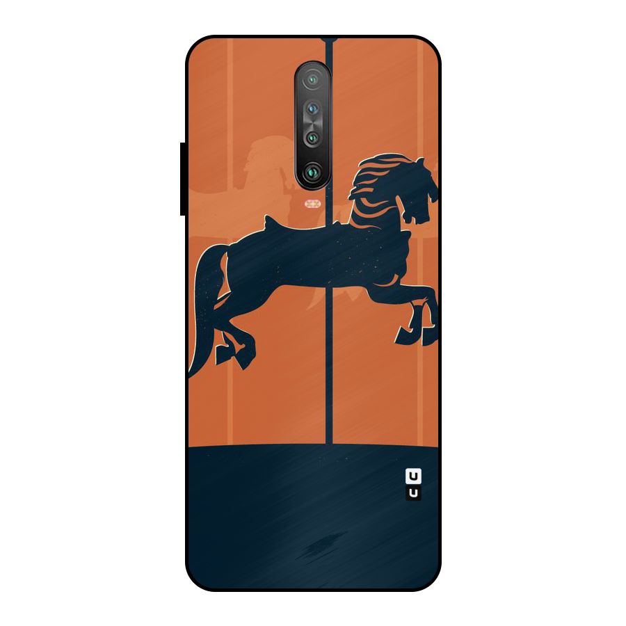 Horse Metal Back Case for Poco X2