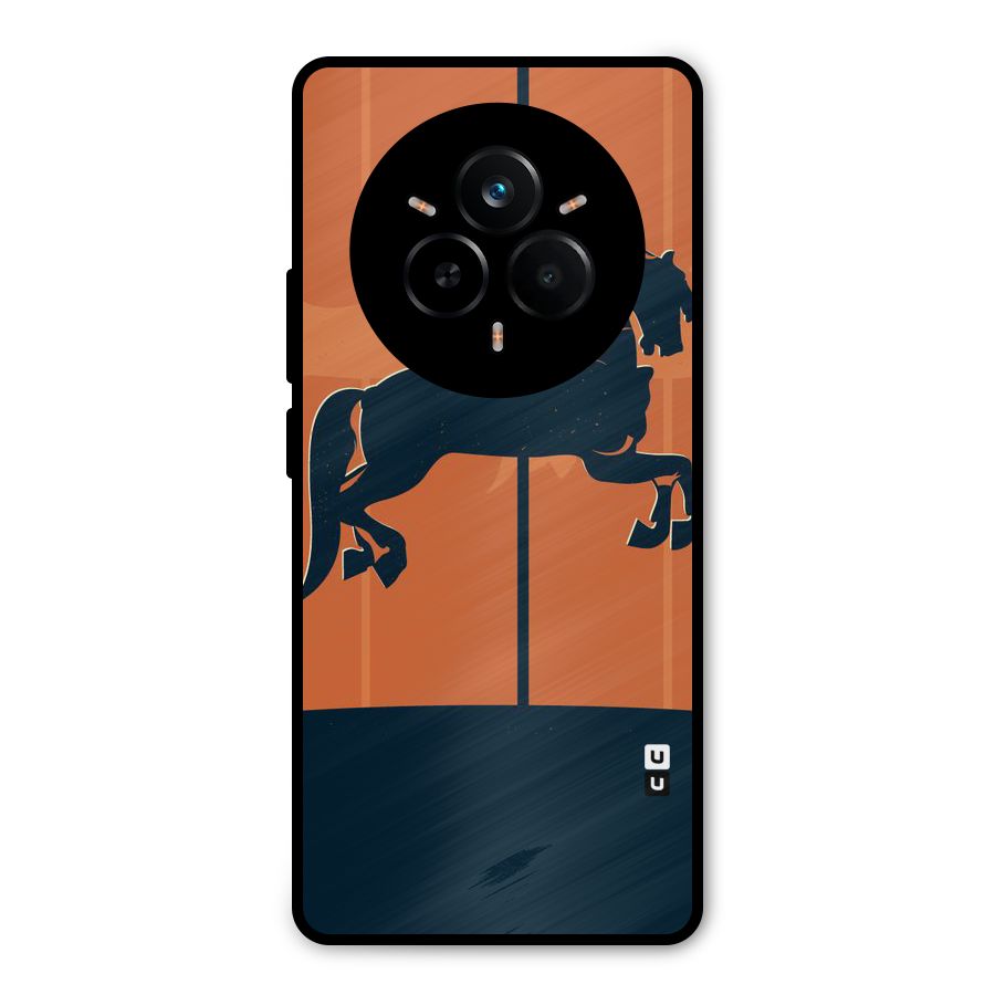 Horse Metal Back Case for Realme 14 Pro
