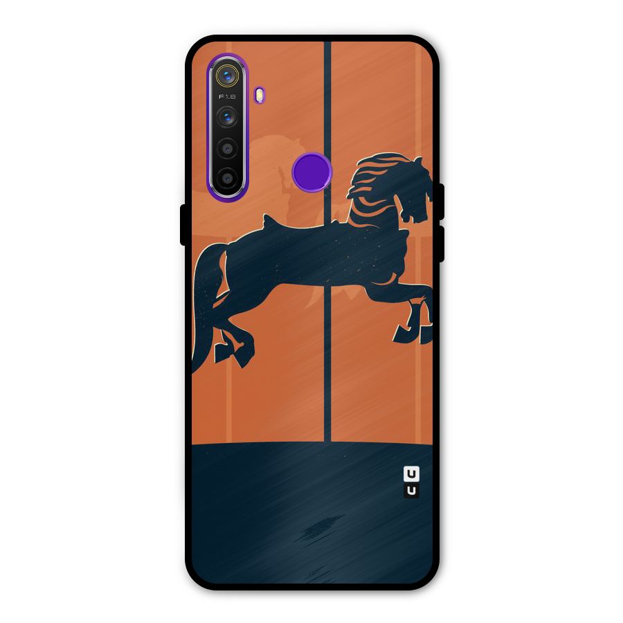Horse Metal Back Case for Realme Narzo 10