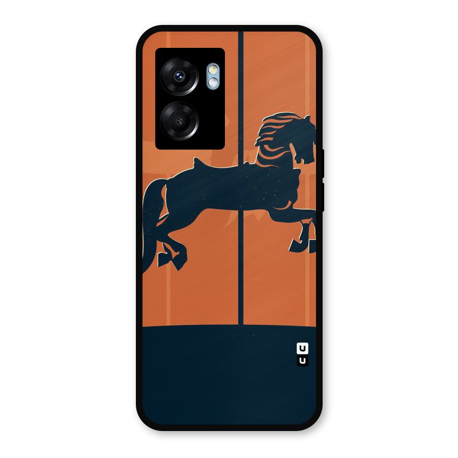 Horse Metal Back Case for Realme Narzo 50 5G
