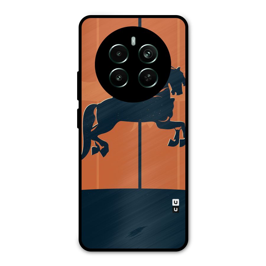 Horse Metal Back Case for Realme Narzo 70 Pro