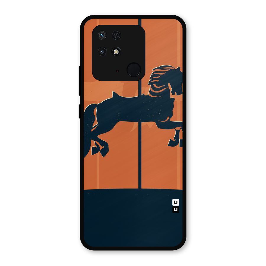 Horse Metal Back Case for Redmi 10 Power