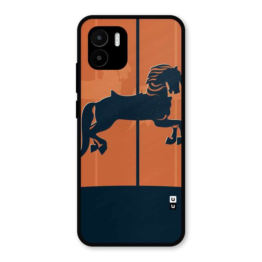 Horse Metal Back Case for Redmi A1