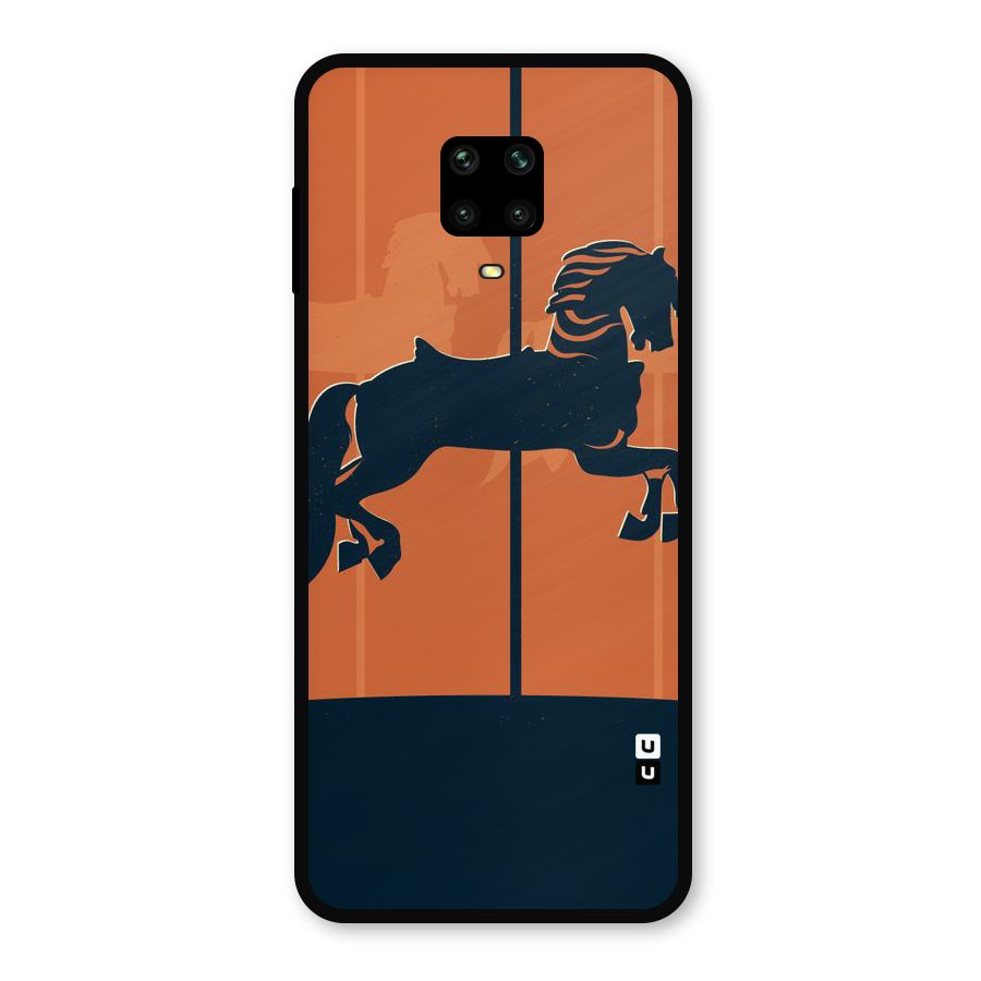 Horse Metal Back Case for Redmi Note 9 Pro