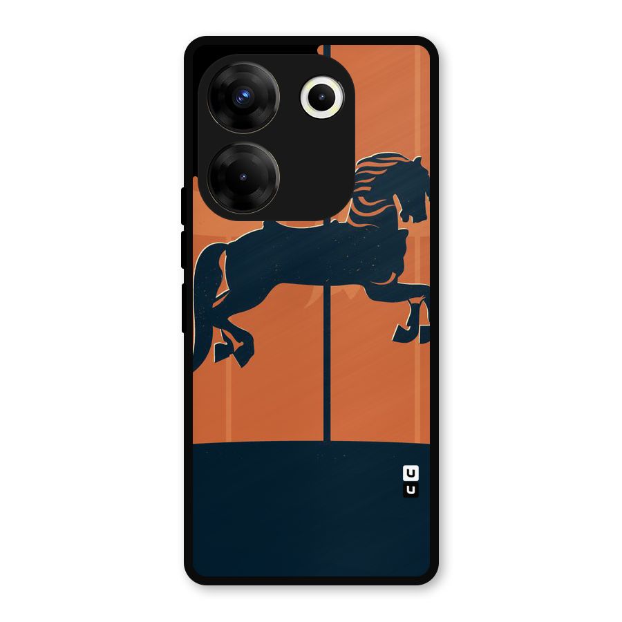 Horse Metal Back Case for Tecno Camon 20