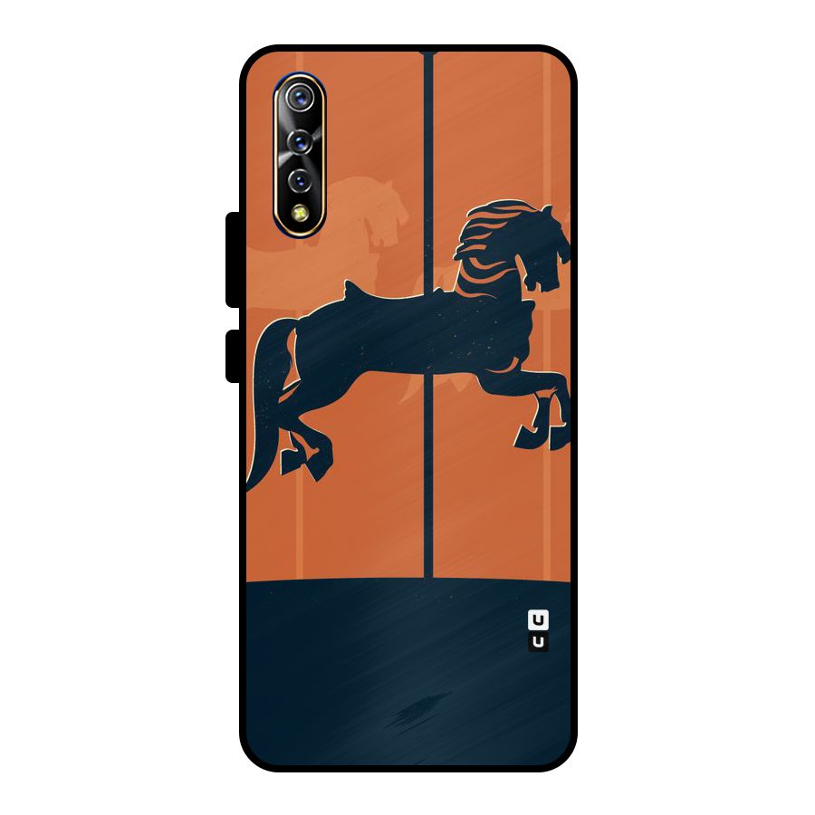 Horse Metal Back Case for Vivo S1