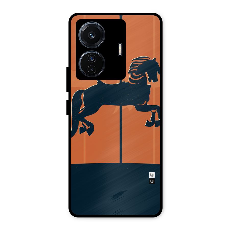 Horse Metal Back Case for Vivo T1 Pro