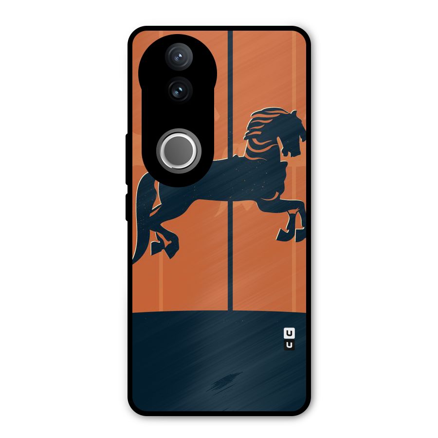 Horse Metal Back Case for Vivo V50e