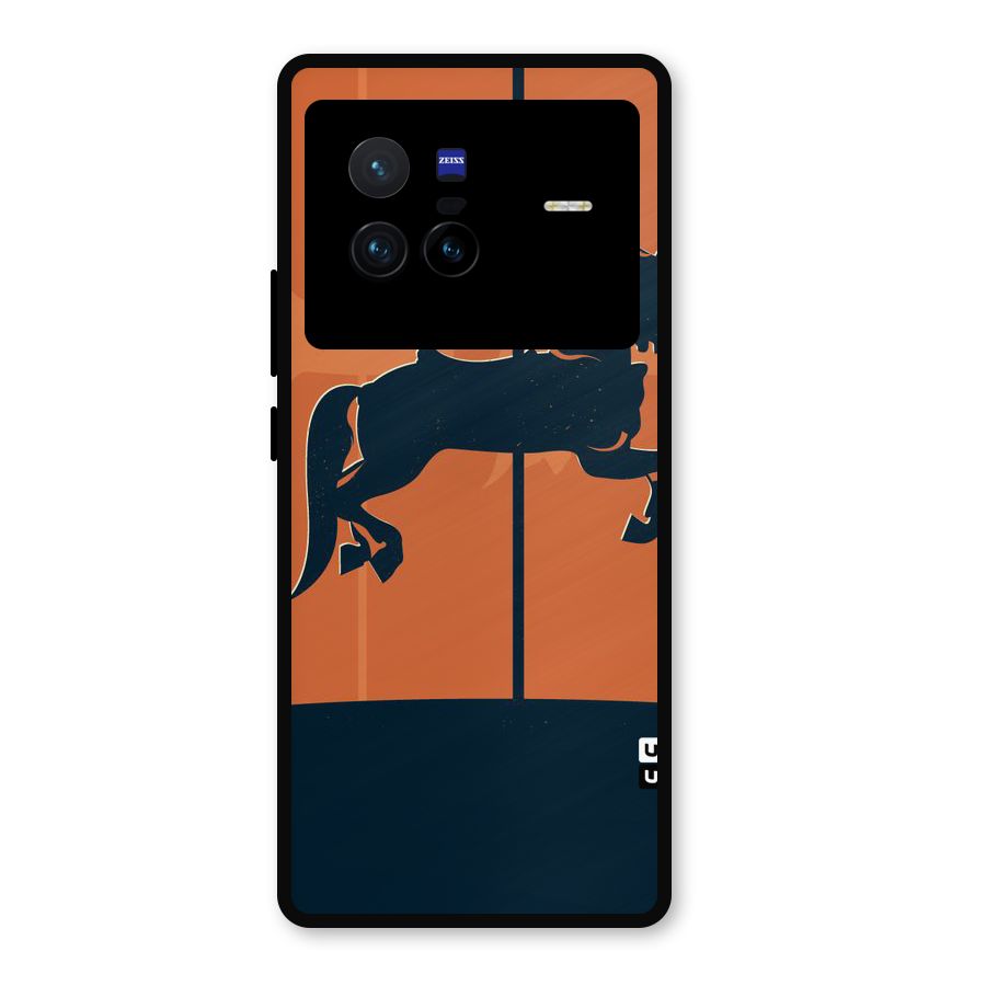 Horse Metal Back Case for Vivo X80