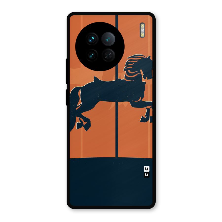 Horse Metal Back Case for Vivo X90