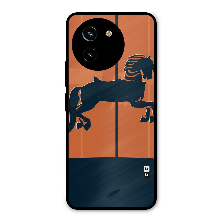 Horse Metal Back Case for Vivo Y200i