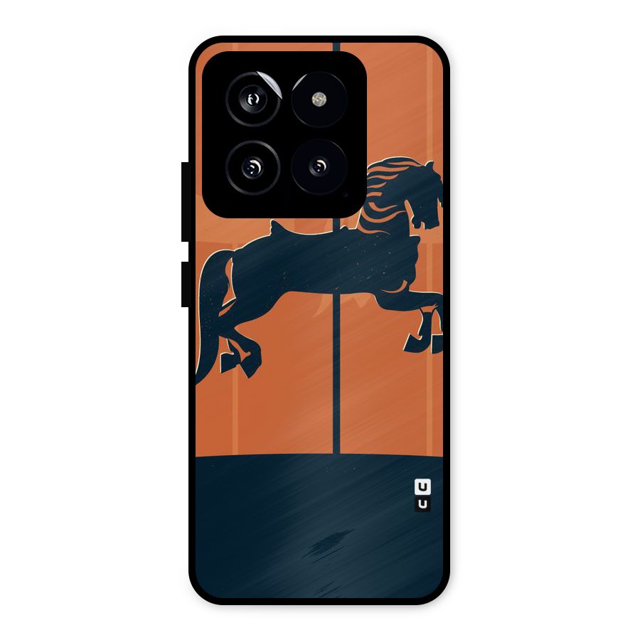 Horse Metal Back Case for Xiaomi 14
