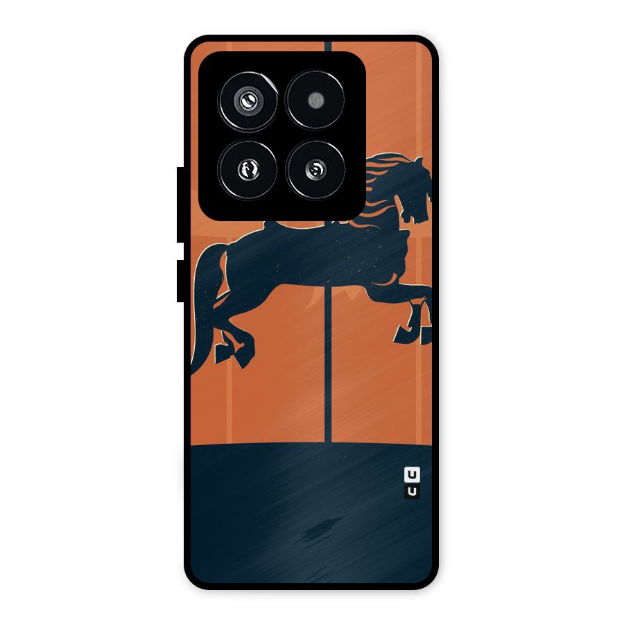 Horse Metal Back Case for Xiaomi 14 Pro
