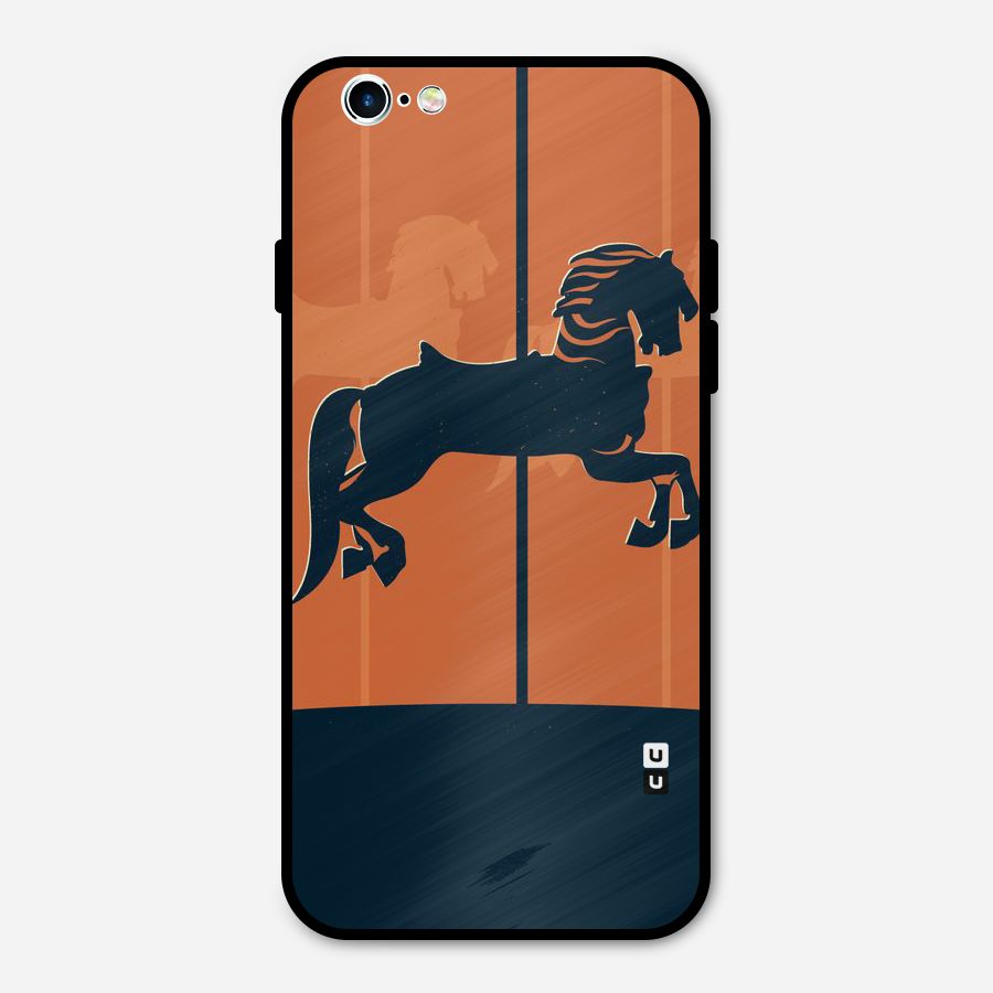 Horse Metal Back Case for iPhone 6 6s