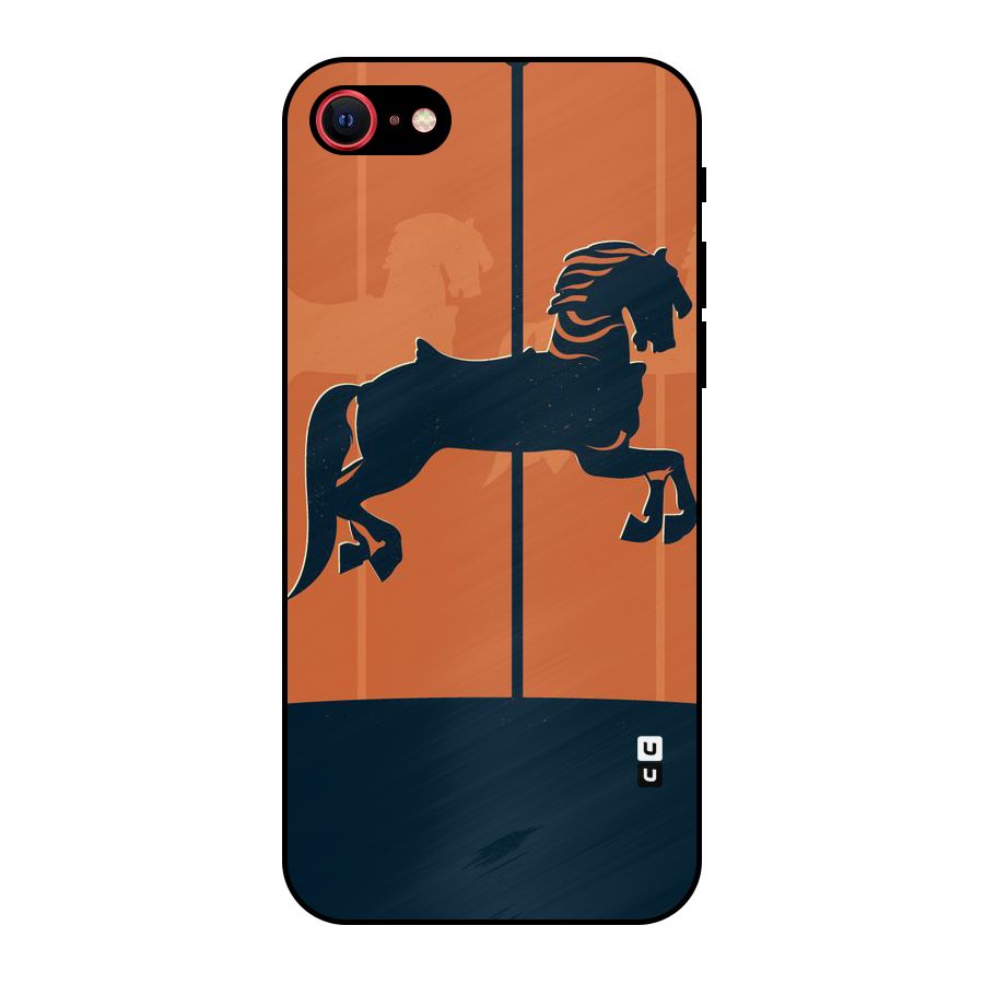 Horse Metal Back Case for iPhone 7