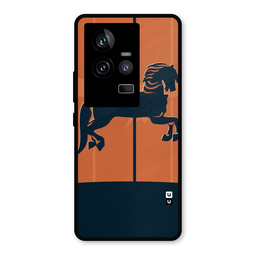 Horse Metal Back Case for iQOO 11 5G