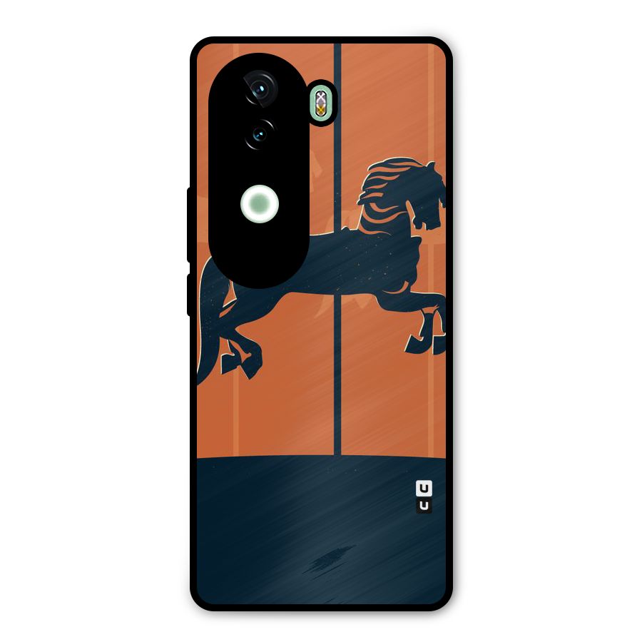 Horse Metal Back Case for iQOO Z9s