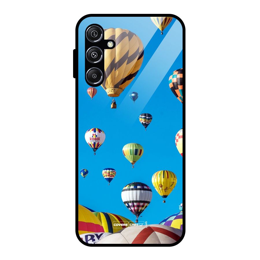 Hot Air Baloons Glass Back Case for Galaxy M34 5G