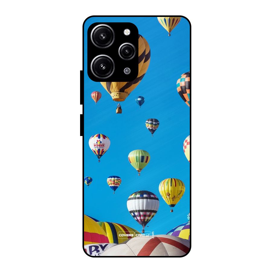 Hot Air Baloons Glass Back Case for Redmi 12 4G