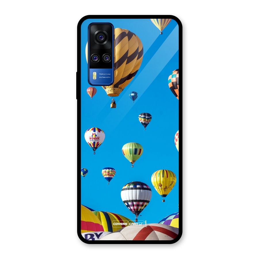 Hot Air Baloons Glass Back Case for Vivo Y31