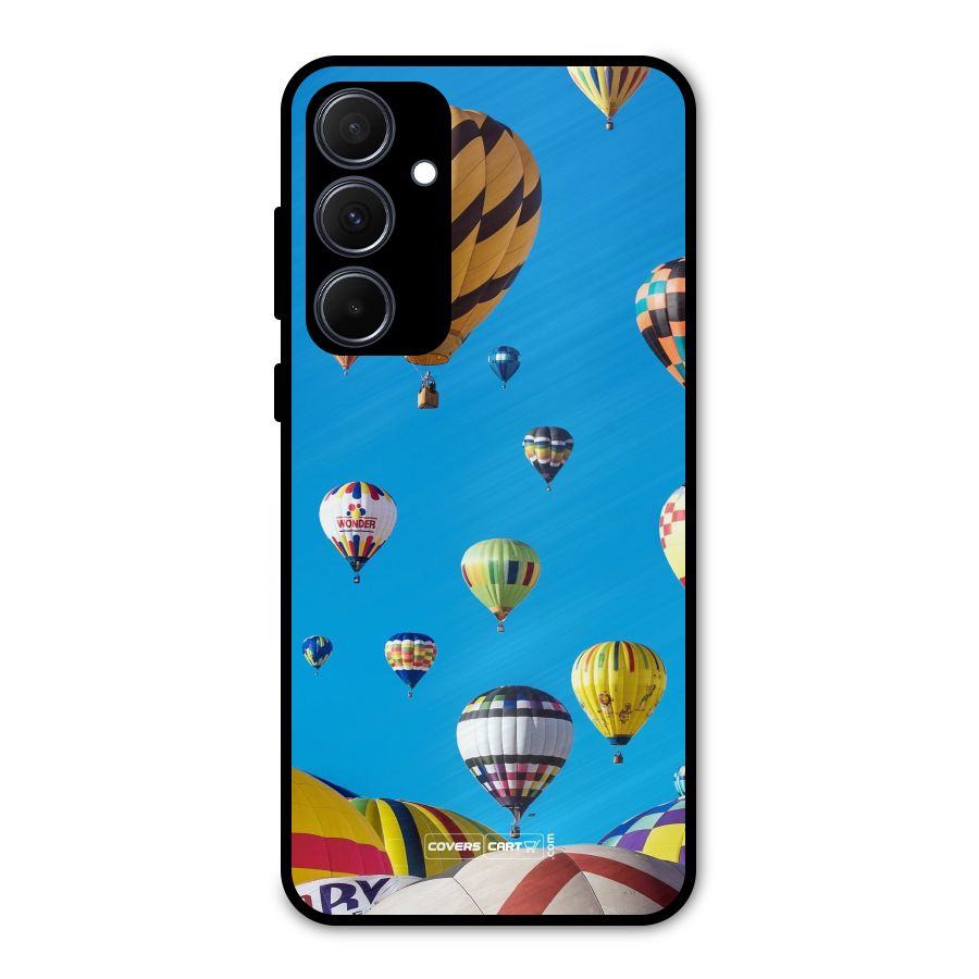 Hot Air Baloons Metal Back Case for Galaxy A35