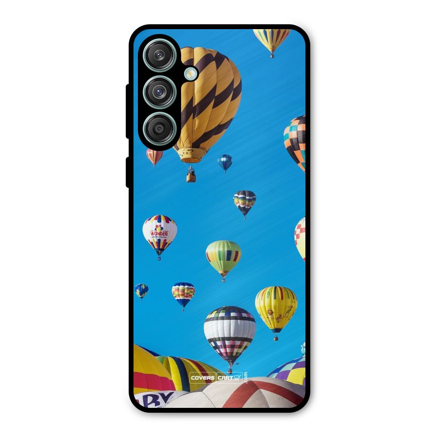 Hot Air Baloons Metal Back Case for Galaxy M55 5G
