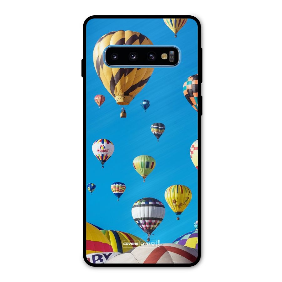 Hot Air Baloons Metal Back Case for Galaxy S10