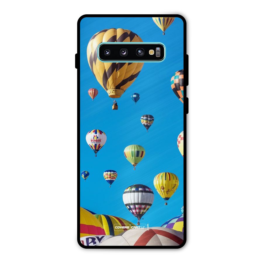 Hot Air Baloons Metal Back Case for Galaxy S10 Plus